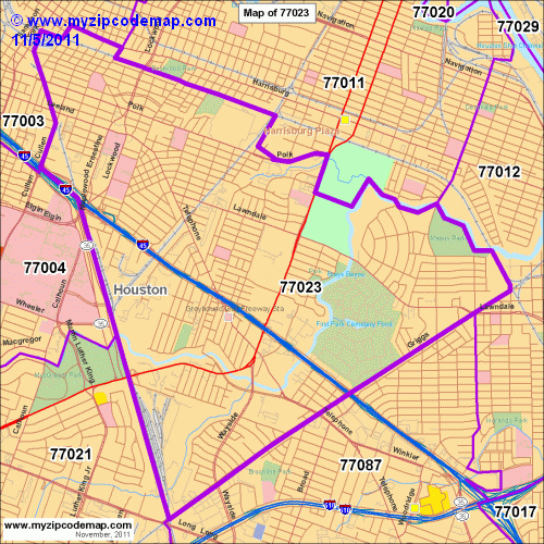 map of 77023