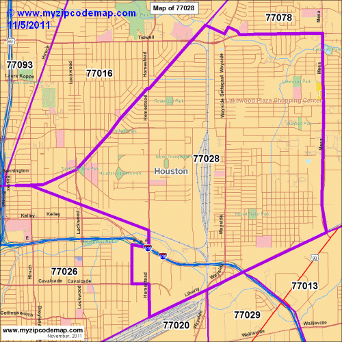 map of 77028