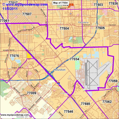 map of 77034