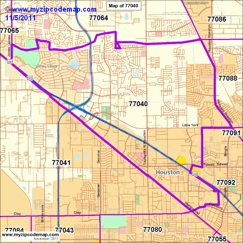 map of 77040
