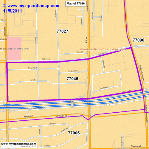 map of 77046