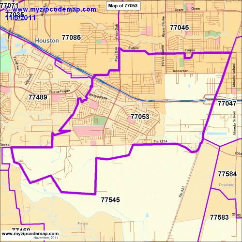 map of 77053