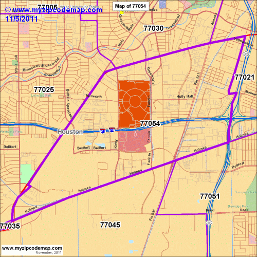 map of 77054