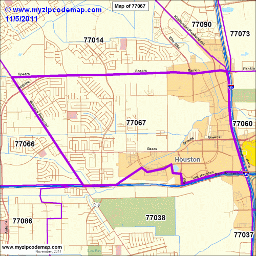 map of 77067