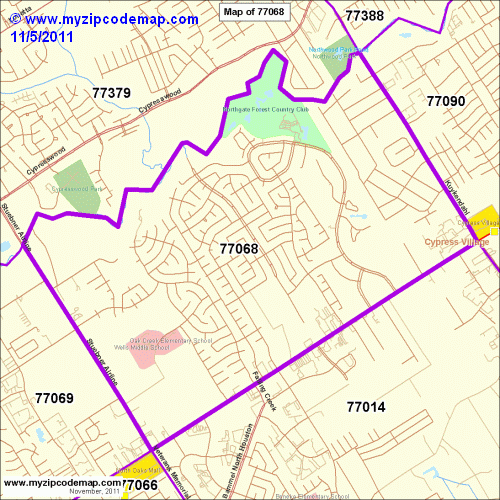 map of 77068
