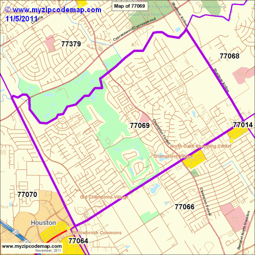 map of 77069