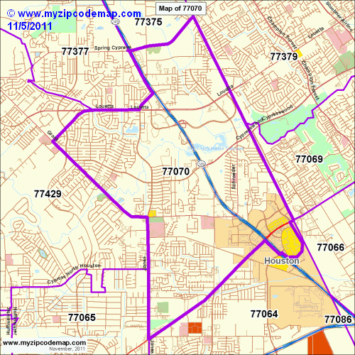 map of 77070