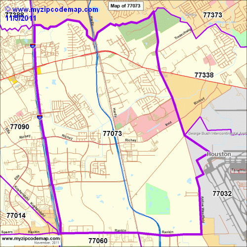 map of 77073