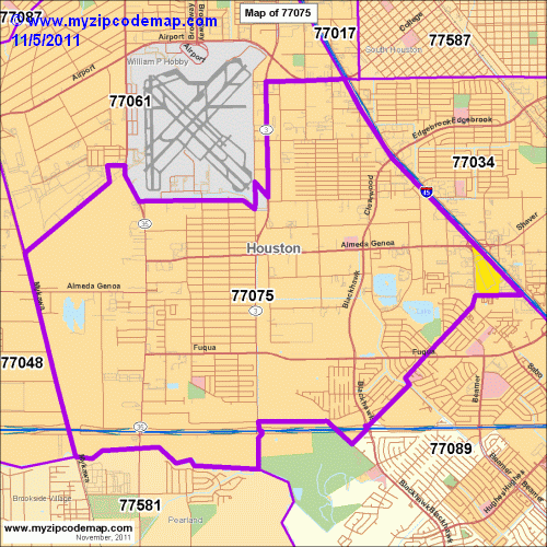 map of 77075