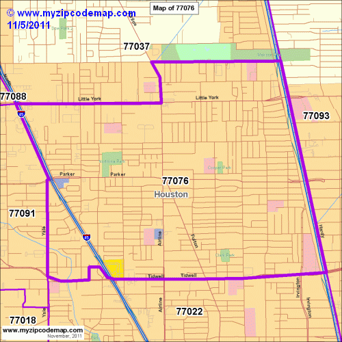 map of 77076