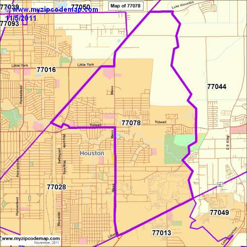 map of 77078