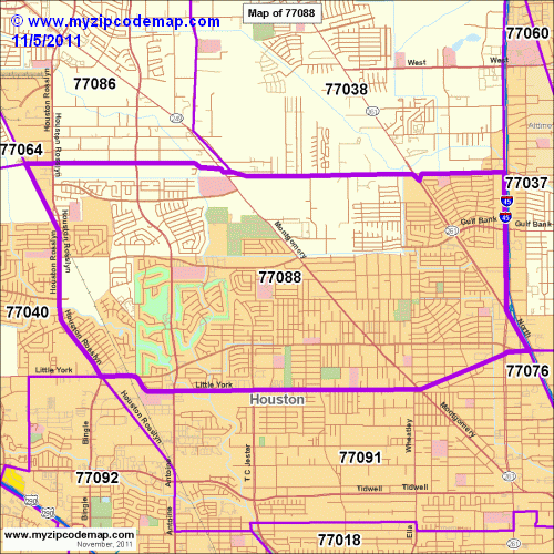 map of 77088