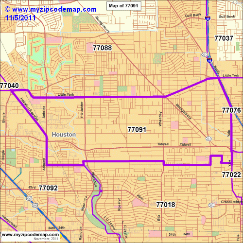 map of 77091