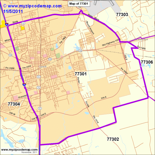 map of 77301