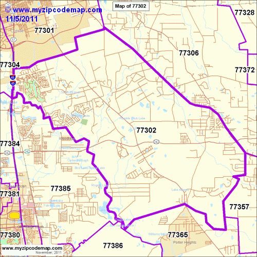 map of 77302