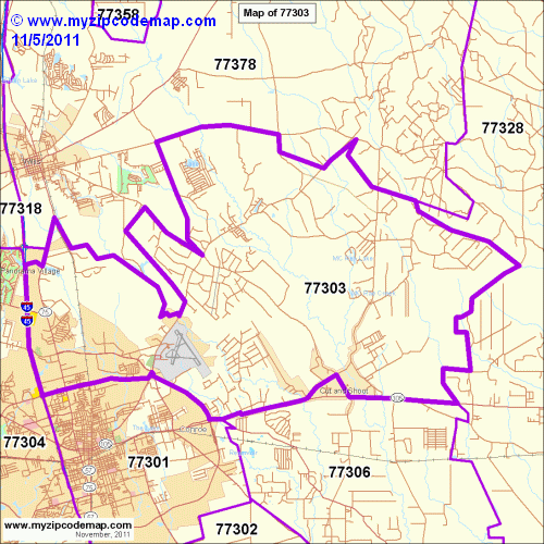 map of 77303