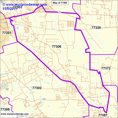 map of 77306
