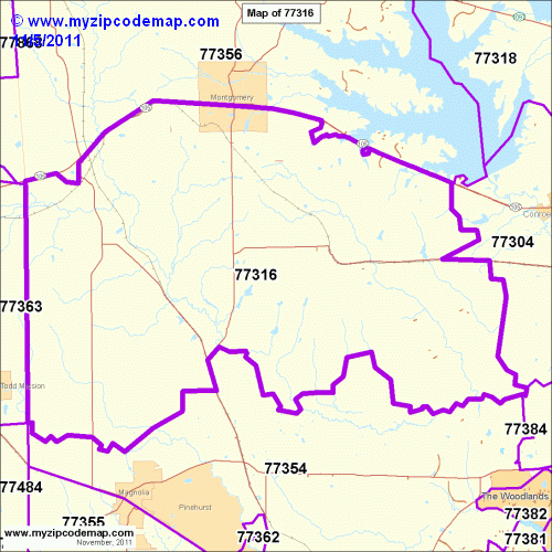 map of 77316