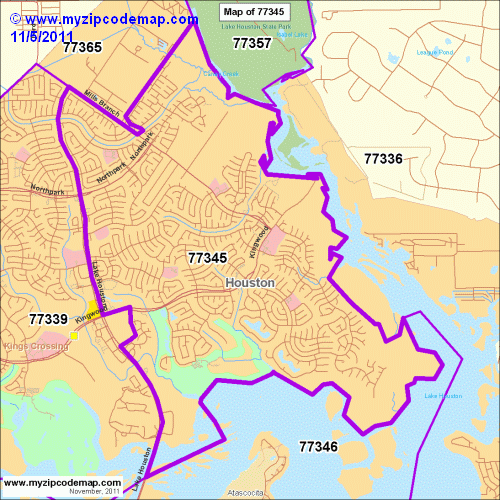 map of 77345