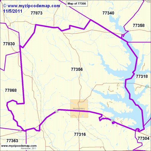 map of 77356