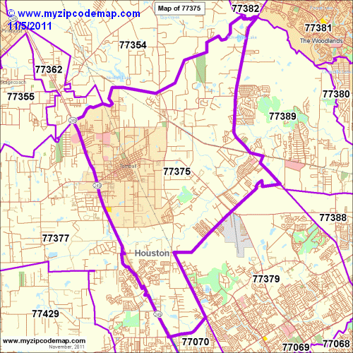 map of 77375