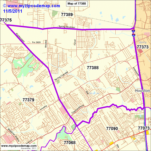 map of 77388