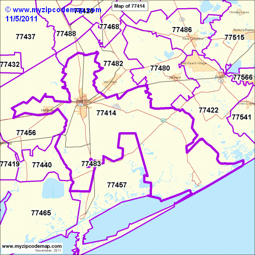map of 77414