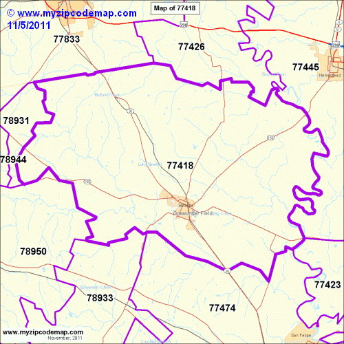 map of 77418