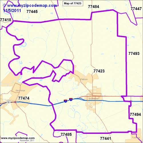 map of 77423