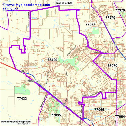 map of 77429