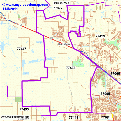 map of 77433