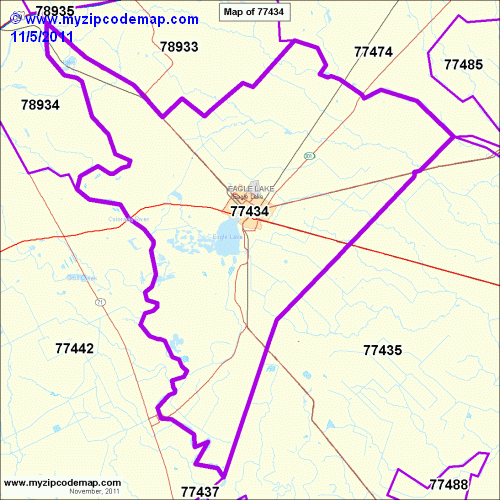 map of 77434