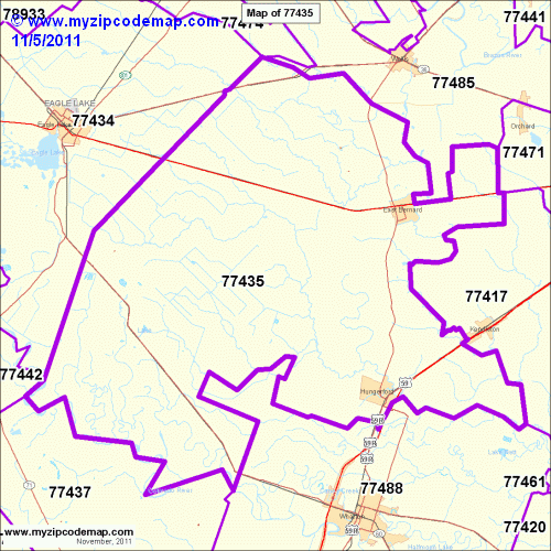 map of 77435