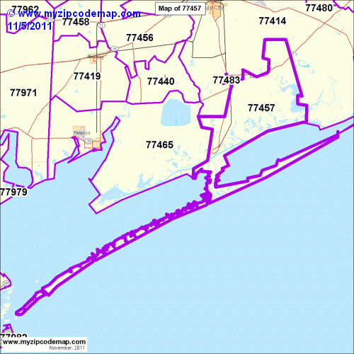 map of 77457