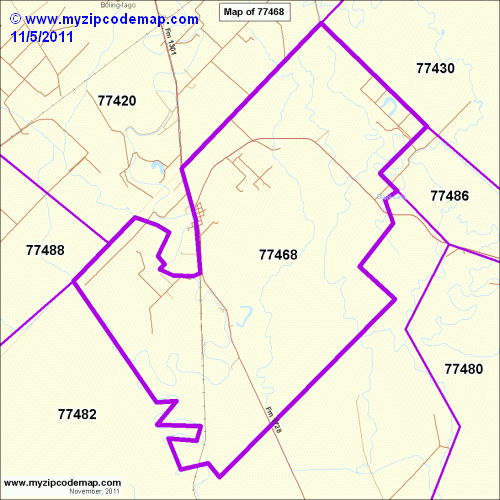 map of 77468