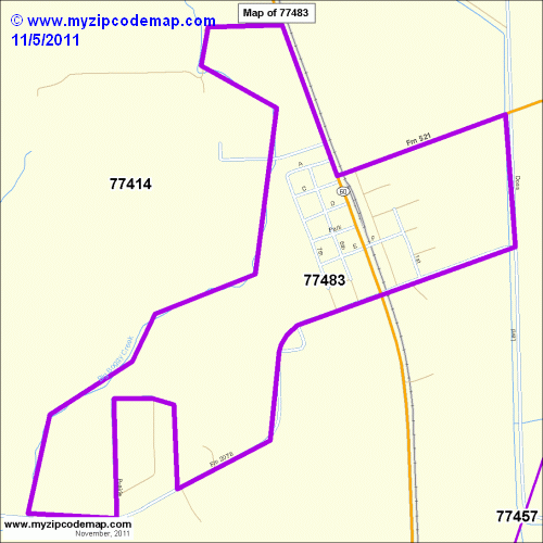 map of 77483