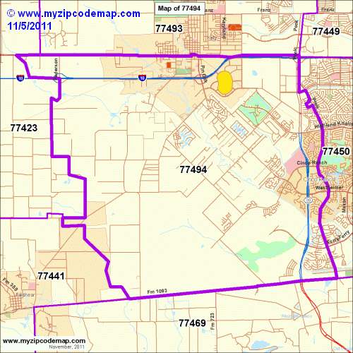 map of 77494