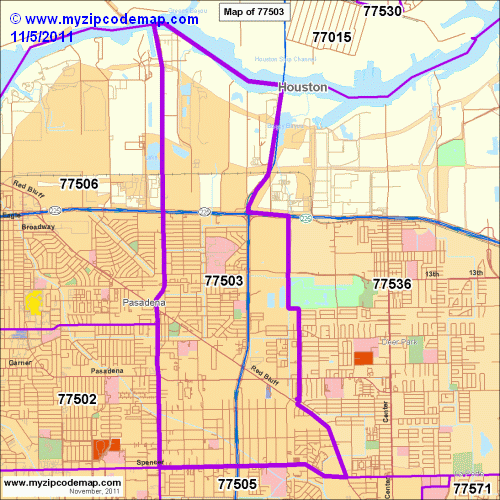 map of 77503