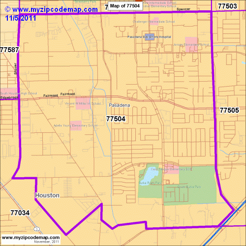 map of 77504