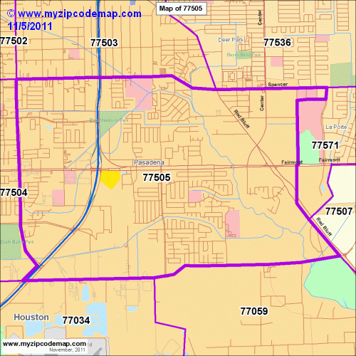 map of 77505