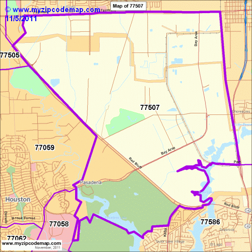 map of 77507