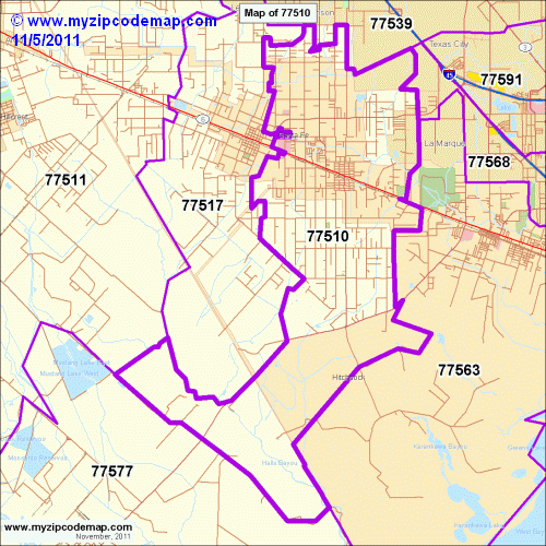 map of 77510