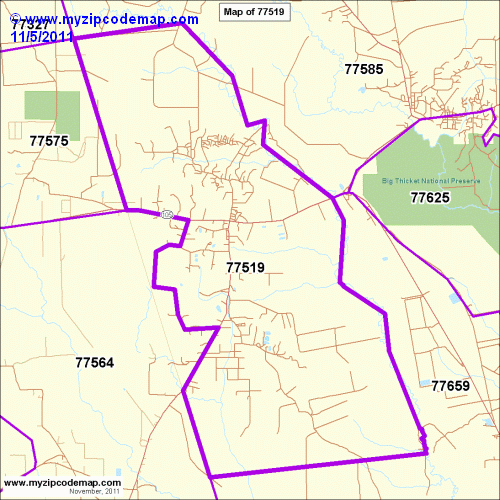 map of 77519