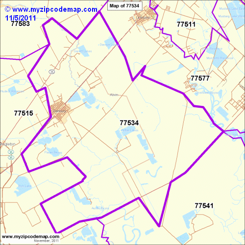 map of 77534