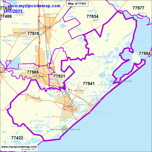 map of 77541