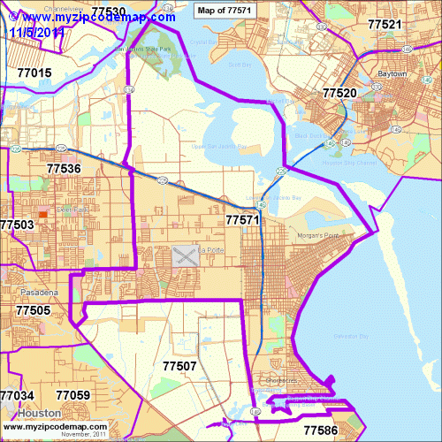 map of 77571