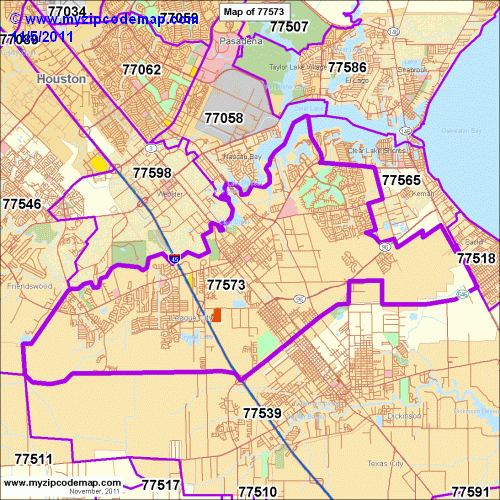 map of 77573