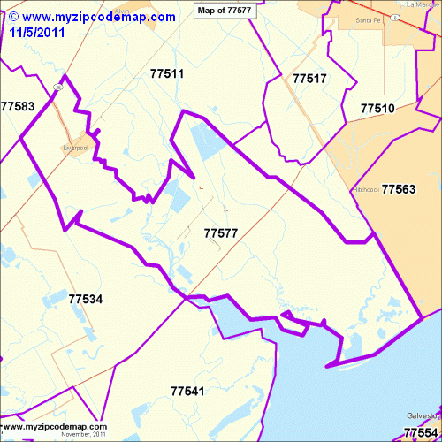 map of 77577