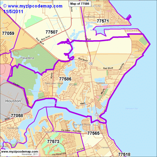 map of 77586