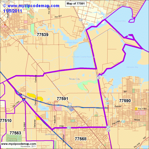 map of 77591